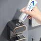 Electric Toothpaste Dispenser with Toothbrush Holders