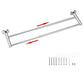 Adjustable Double Bath Towel Bar for Bathroom Stainless Steel Towel Holder