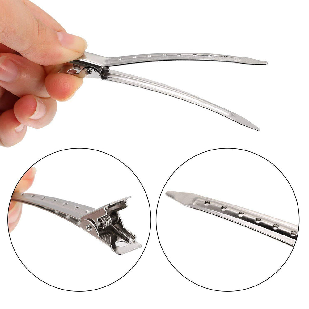 12Pcs Metal Duck-Billed Hair Clips for Hair Styling