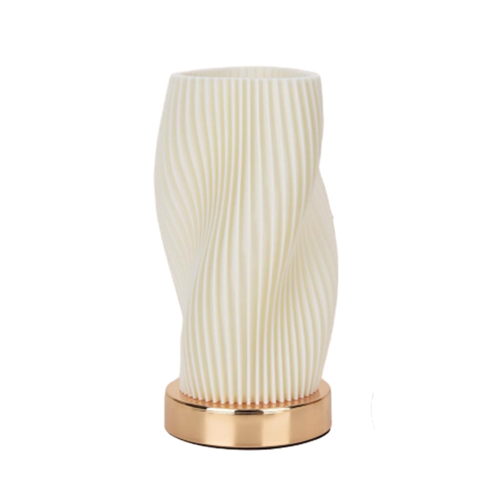 Bedside Lamp with Metal Base for Bedroom