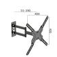 Full Motion TV Wall Mount Bracket for 26-60 Inch