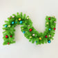 180cm Christmas Garland Lush Green Holiday Garland with Bells