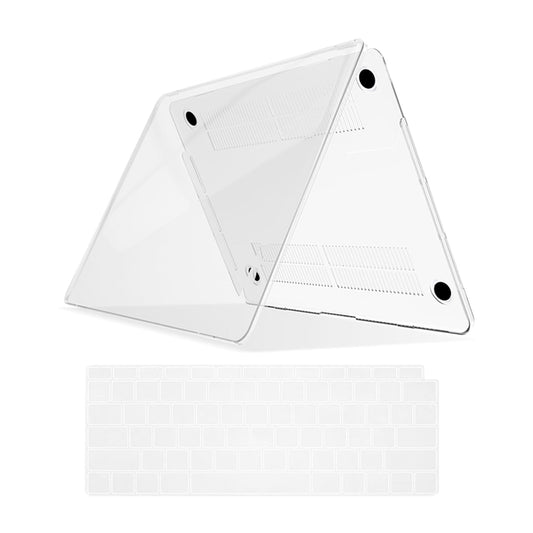 Clear Plastic Laptop Shell with Silicone Keyboard Cover for Apple Macbook Pro 14 A2442 A2779 A2992 A2918