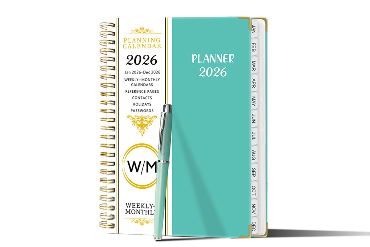 2026 Planner Weekly Monthly A5 Daily Organizer January to December Calendar Notebook