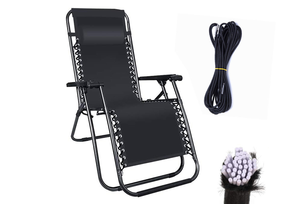 Heavy Duty Bungee Cord Set Replacement Elastic Ropes for Lounge Chairs Folding Beds