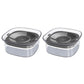 2Pcs 2L Pet No Spill Water Bowl