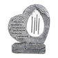 Heart Shaped Pet Memorial Wind Chime Resin Statue Home Decor