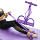 Foot Leg Pedal Resistance Band Puller Rope 6 Tube Pedal Ankle Exercise