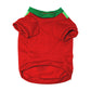 2Pcs Dog Cat Christmas T-Shirt Clothes Vest Puppy Pet Apparel Costume Coat Jacket-Green Belt and Gaiter