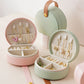 PU Leather Mini Travel Jewelry Storage Box for Earring Necklace