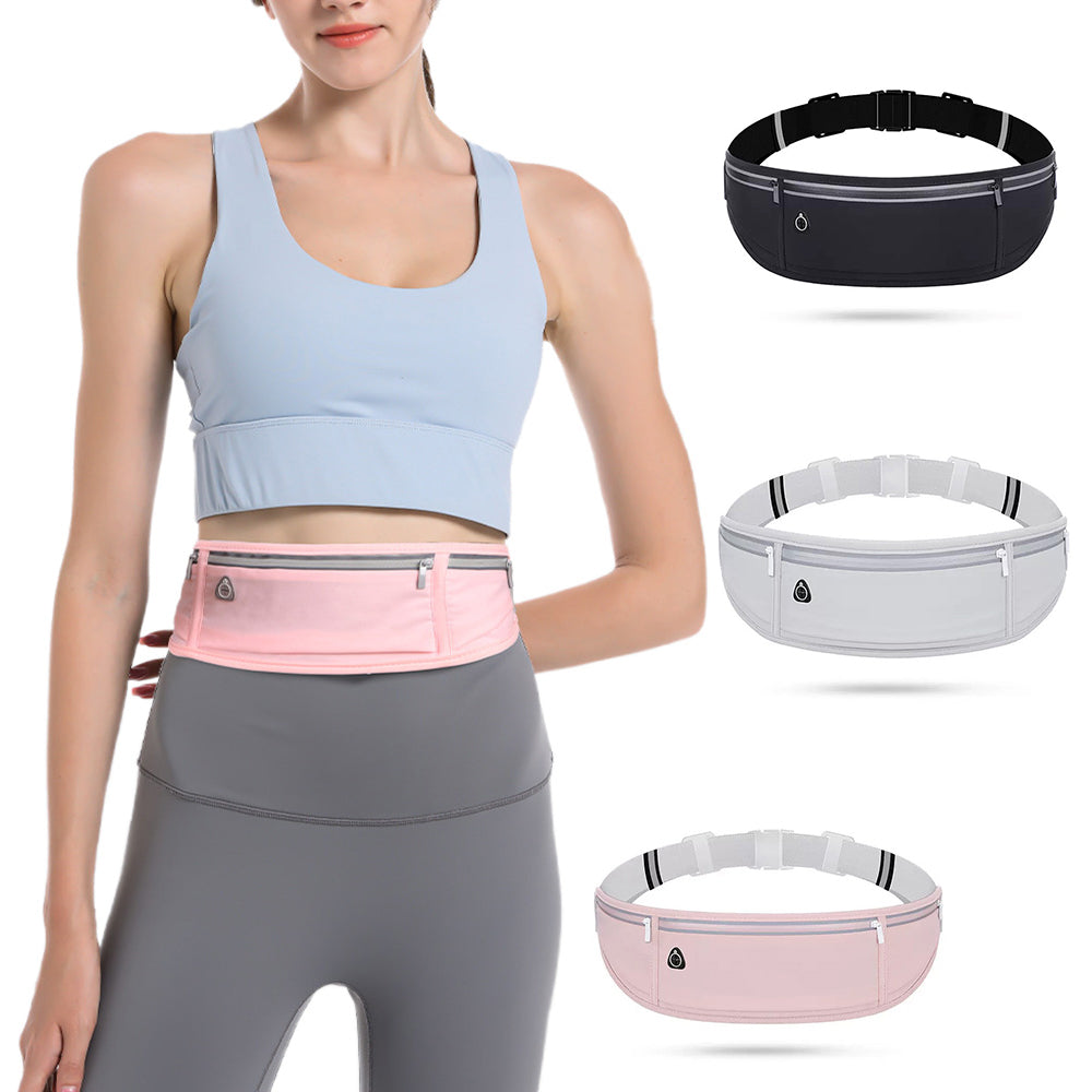 Running Belt Waist Pack Ultra Light Fitness Belt Water Resistant Waist Bag