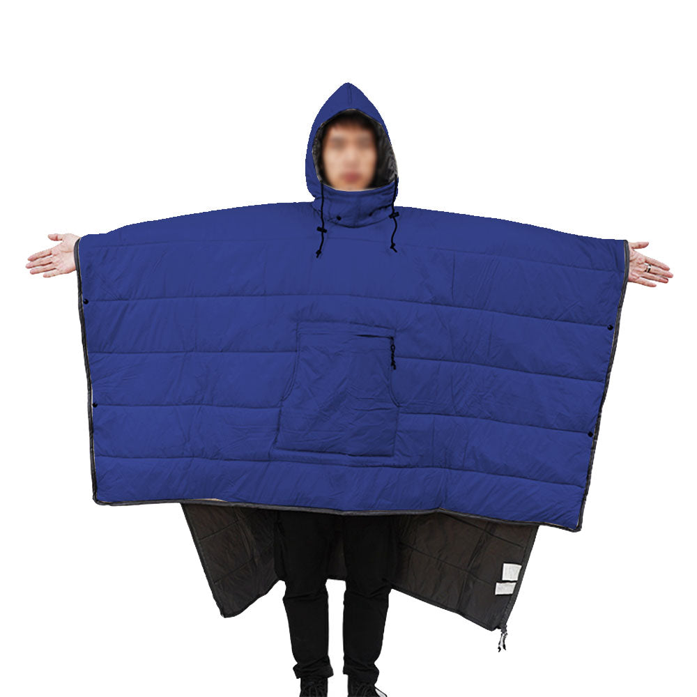 Camp Thermal Poncho Sleeping Bag Wearable Hooded Blanket