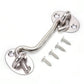Cabin Hook Eye Brass Gate Hook Window Barn Door Latch Shed Lock Catch Holder