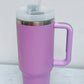 1200ML Stainless Steel Vacuum Insulated Tumbler with Straw and Lid Handle Mug