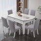 2Pcs Jacquard Chair Cover Universal Fitted Chair Cover Protector