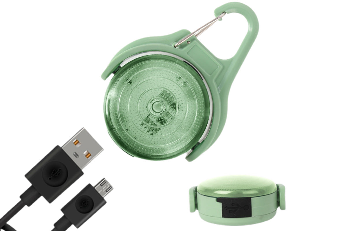 Dog Collar Light Rechargeable LED Water Resistance with 4 Modes for Night Walking