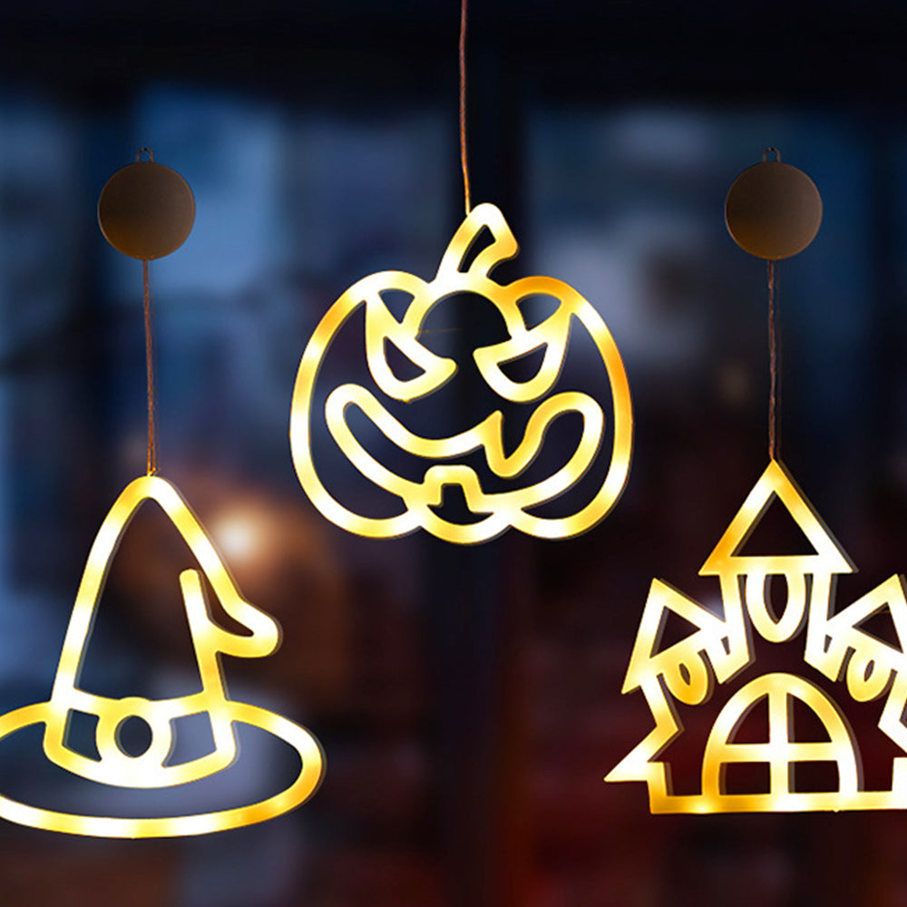 Halloween Window LED Light with Suction Cup Battery Operated-Hat