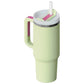 1200ML Stainless Steel Vacuum Insulated Tumbler with Straw and Lid Handle Mug