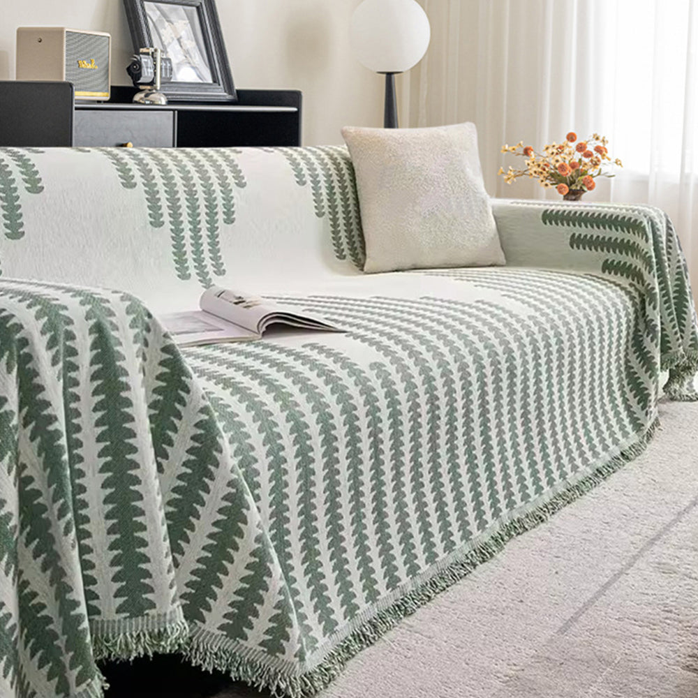 Reversible Double-Sided Minimalist Chenille Sofa Cover