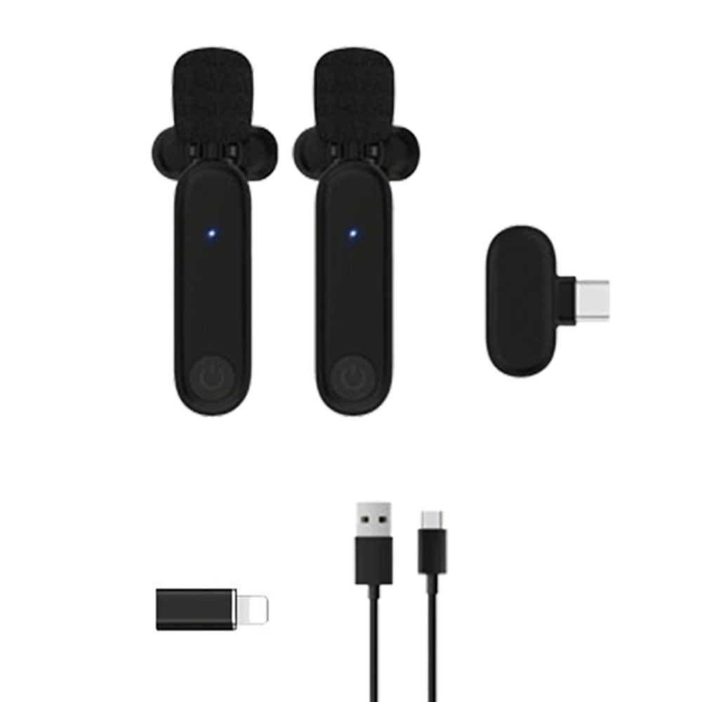 2.4G Wireless Lavalier Microphone Mic For Android iPhone iPad