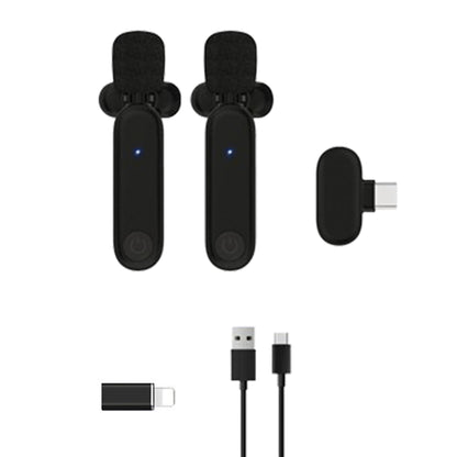2.4G Wireless Lavalier Microphone Mic For Android iPhone iPad
