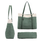 Women Laptop Tote Bag Canvas Handbag 15.6 Inch Work Shoulder Bag