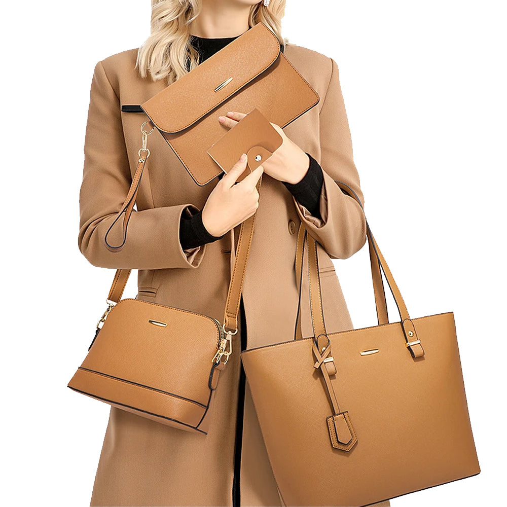 4Pcs Women Fashion Handbags Set