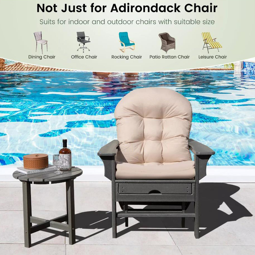 High Back Patio Adirondack Lounge Chair Pad