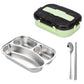 304 Stainless Steel Insulated Bento Lunch Box with 3-Compartments