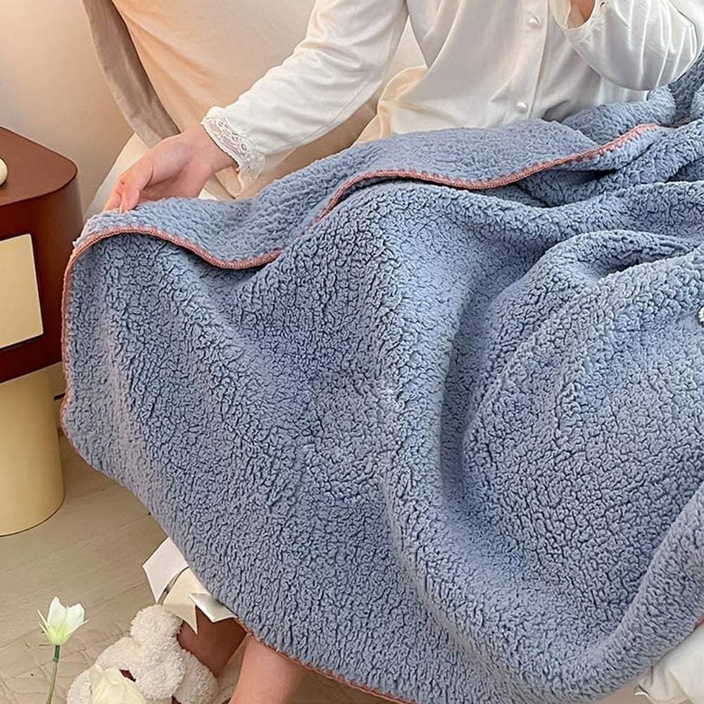 Warm Blanket Winter Soft Plush Blanket Bed Sofa Fluffy Throw