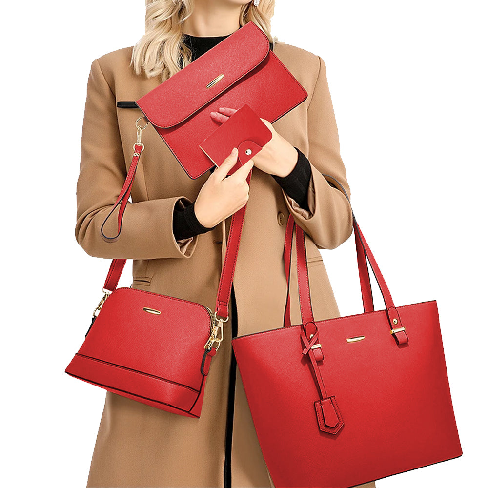 4Pcs Women Fashion Handbags Set