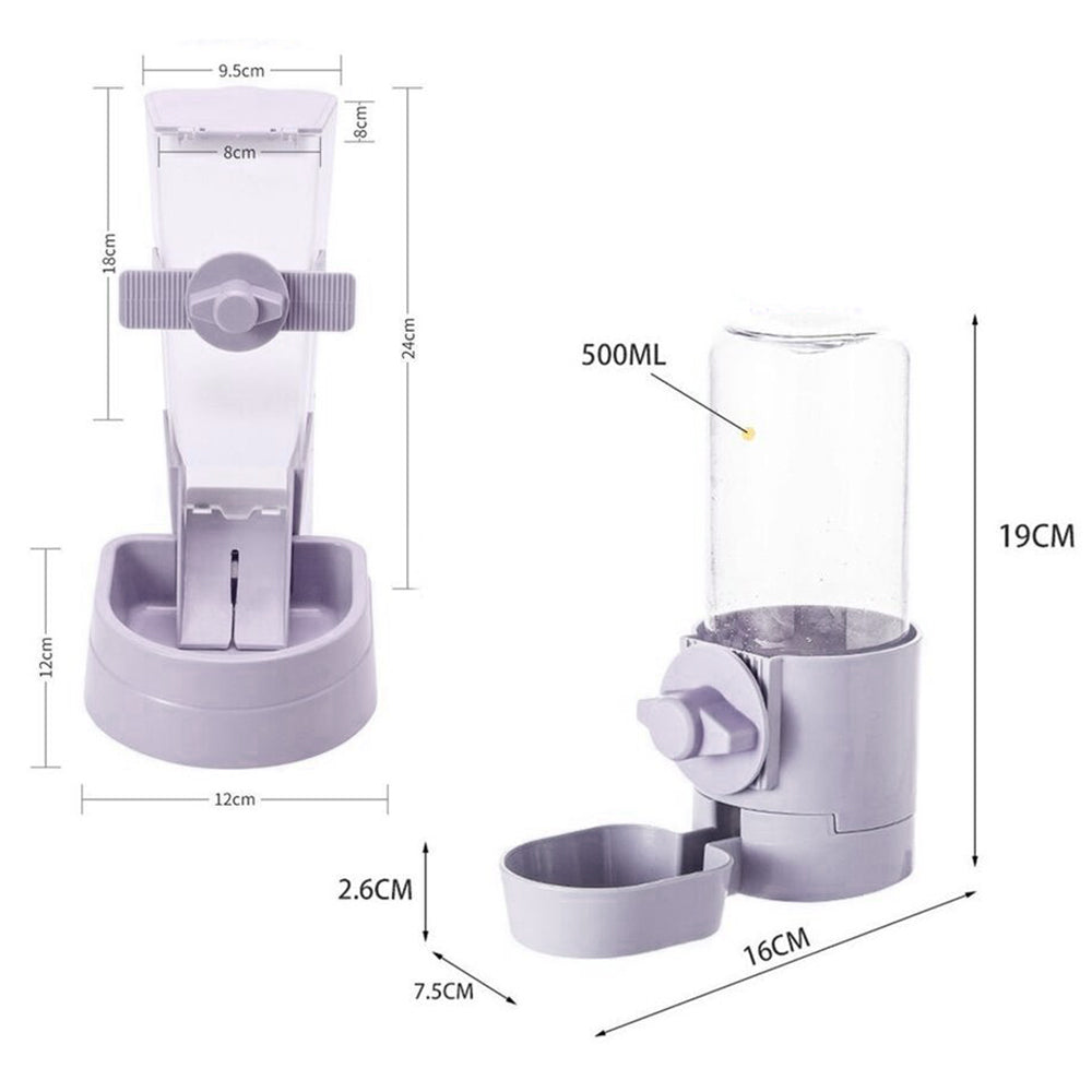 Automatic Pet Bowl Cage Hanging Feeder Pet Water Bottle