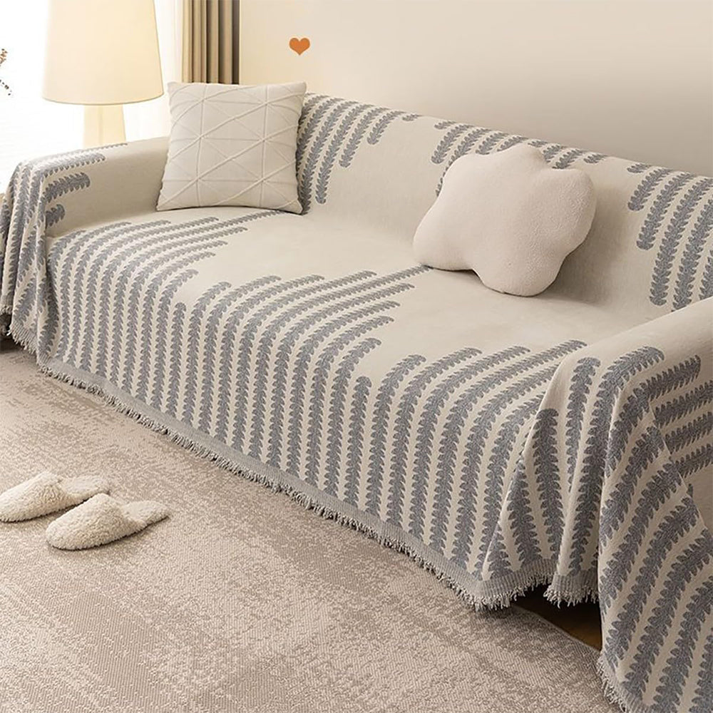 Reversible Double-Sided Minimalist Chenille Sofa Cover