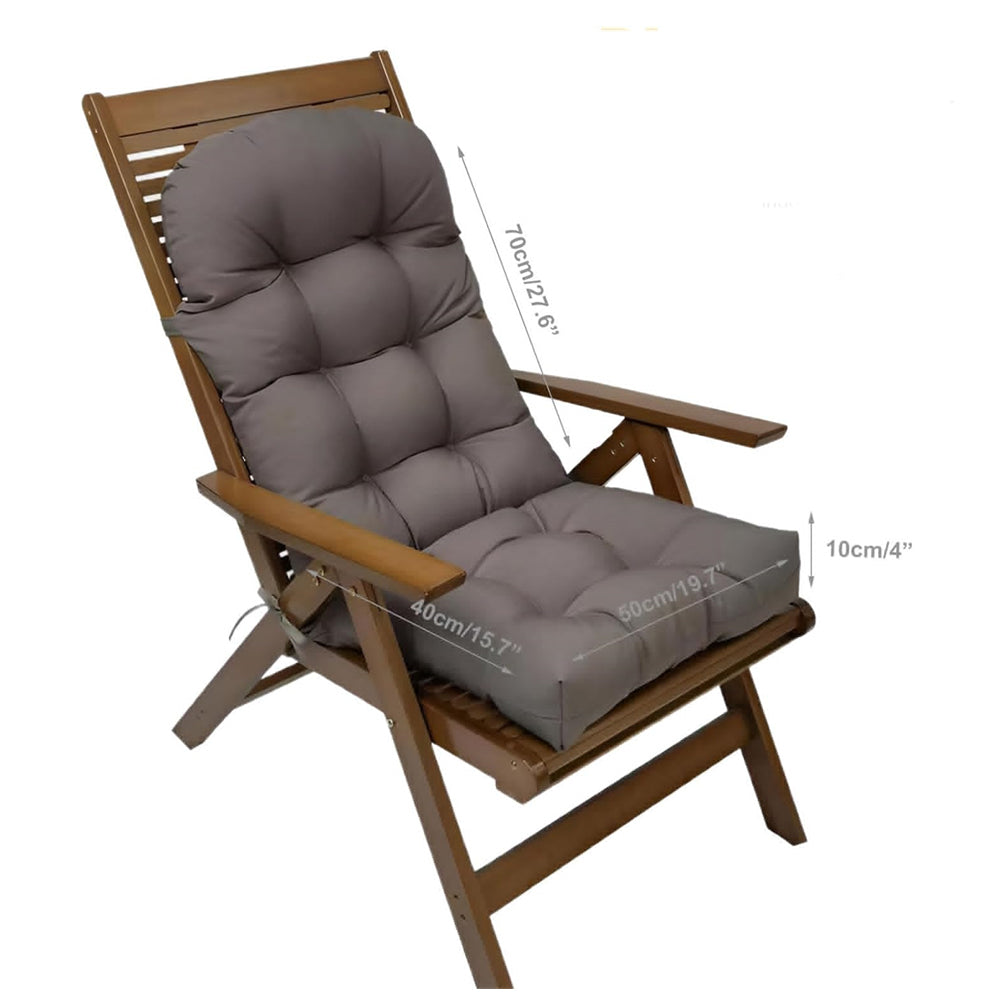 High Back Patio Adirondack Lounge Chair Pad