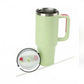 1200ML Stainless Steel Vacuum Insulated Tumbler with Straw and Lid Handle Mug