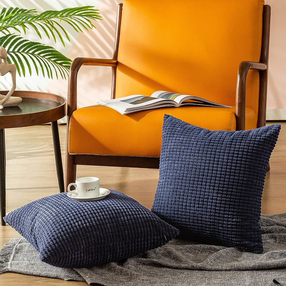 2Pcs Corduroy Lounge Cushion Cover