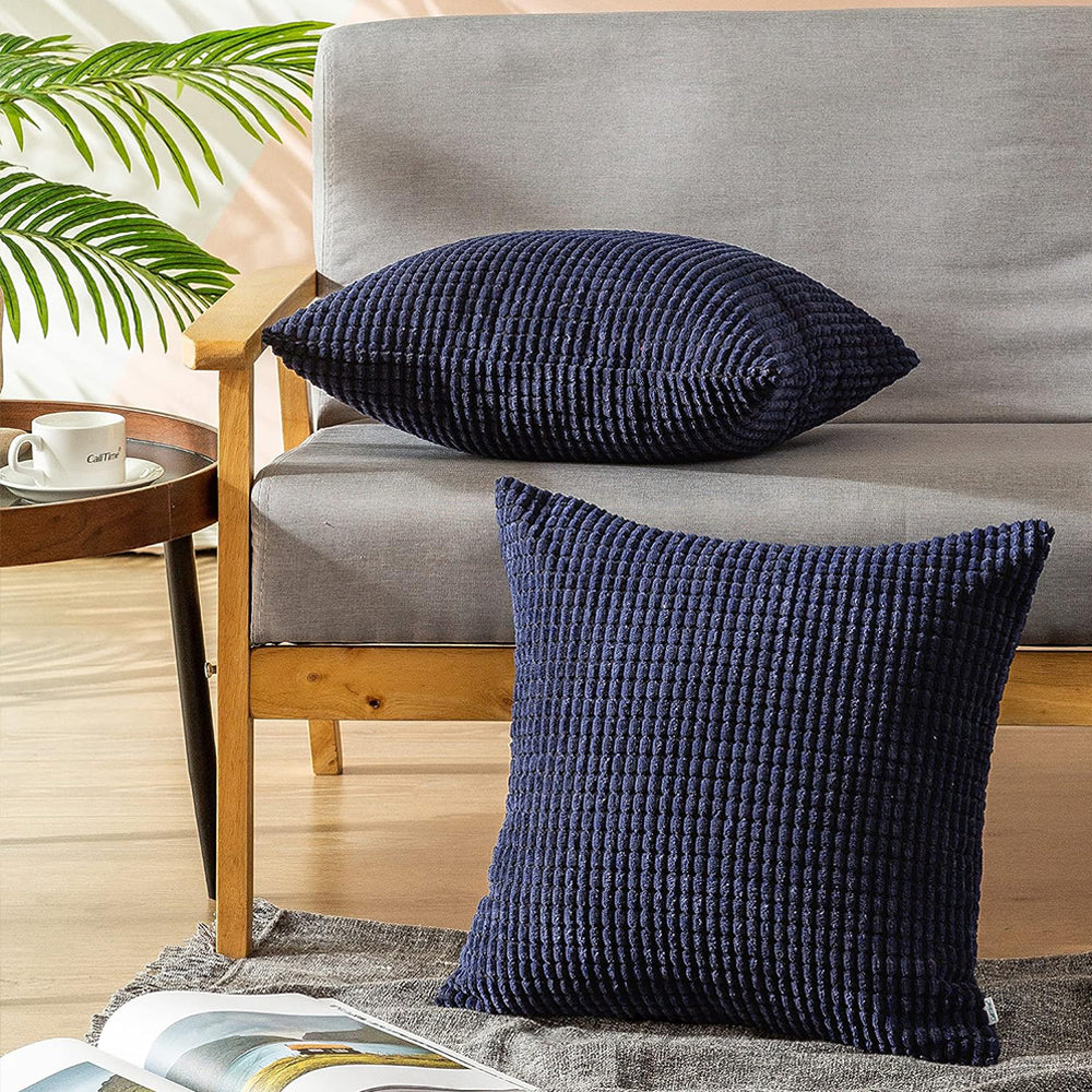 2Pcs Corduroy Lounge Cushion Cover