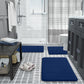 3Pcs Coral Fleece Bathroom Mat Anti Slip Toilet Rugs Fast Absorbent