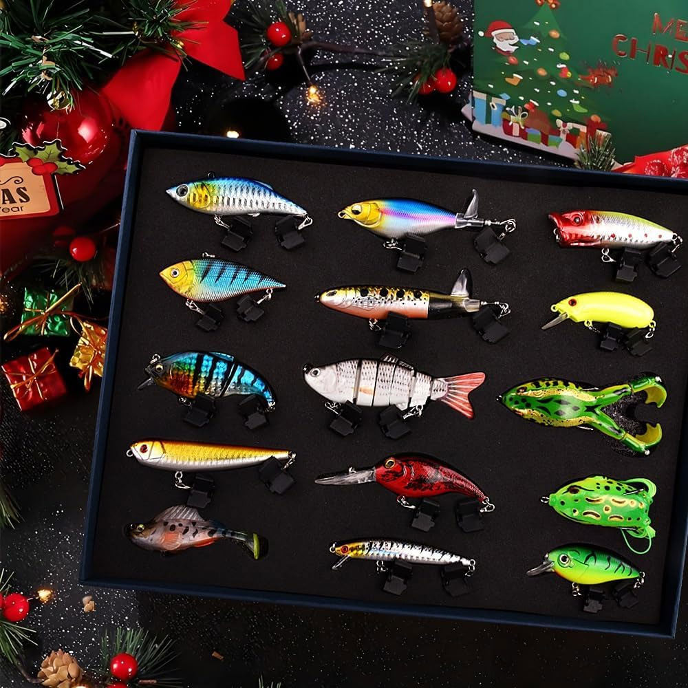 Fishing Lures Gift Box 15 Piece Bass Swimbait Tackle Set