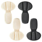 2 Pairs Mesh Adhesive Heel Grips Inserts Heel Cushion Pads-Black and Nude