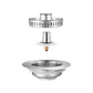 2Pcs Stainless Steel Pop Up Sink Strainer Kitchen Bathroom Waste Plug Filter Drain Stopper