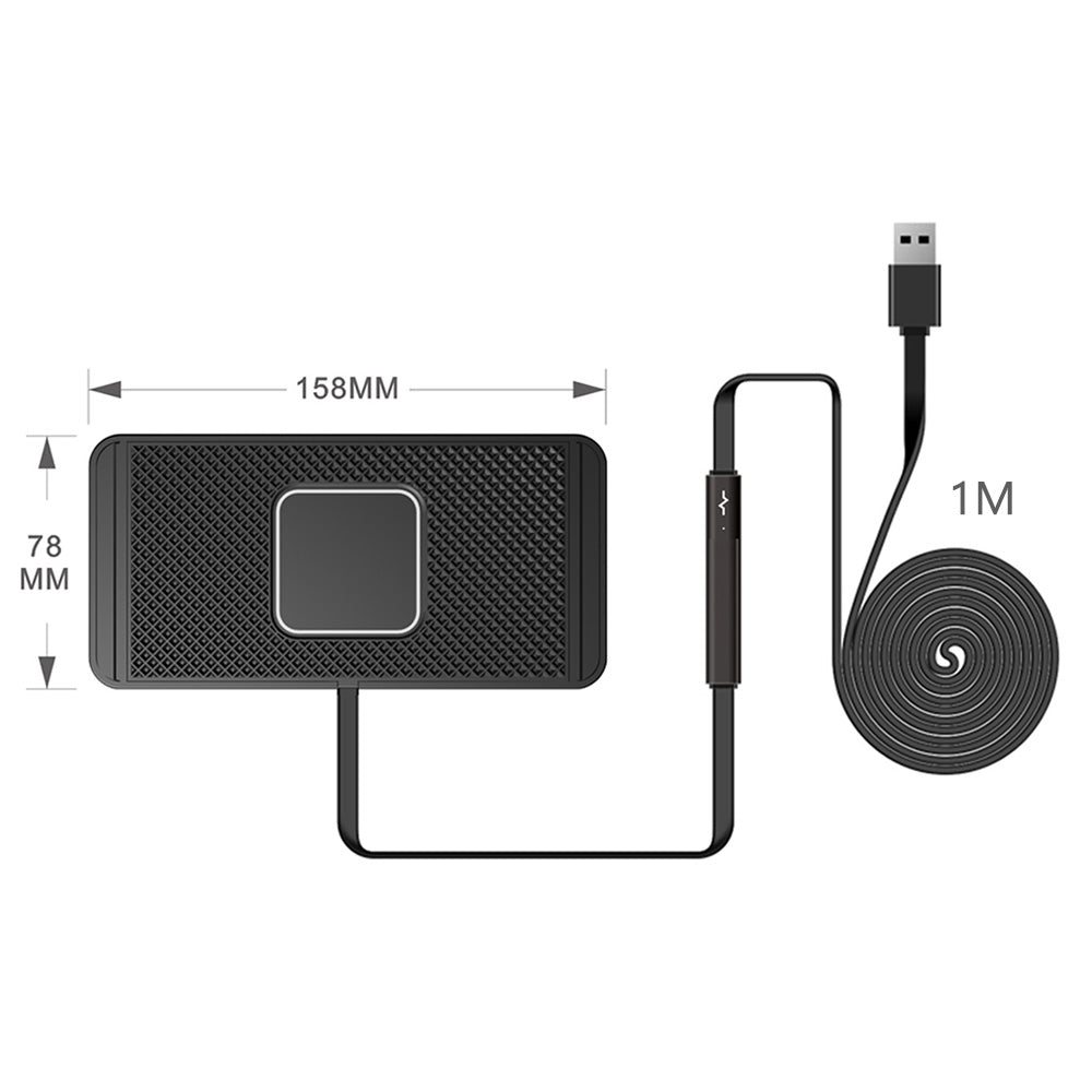 Wireless Car Charger Pad 15W Fast Charging for iPhone 16 Pro Max 15 14 13