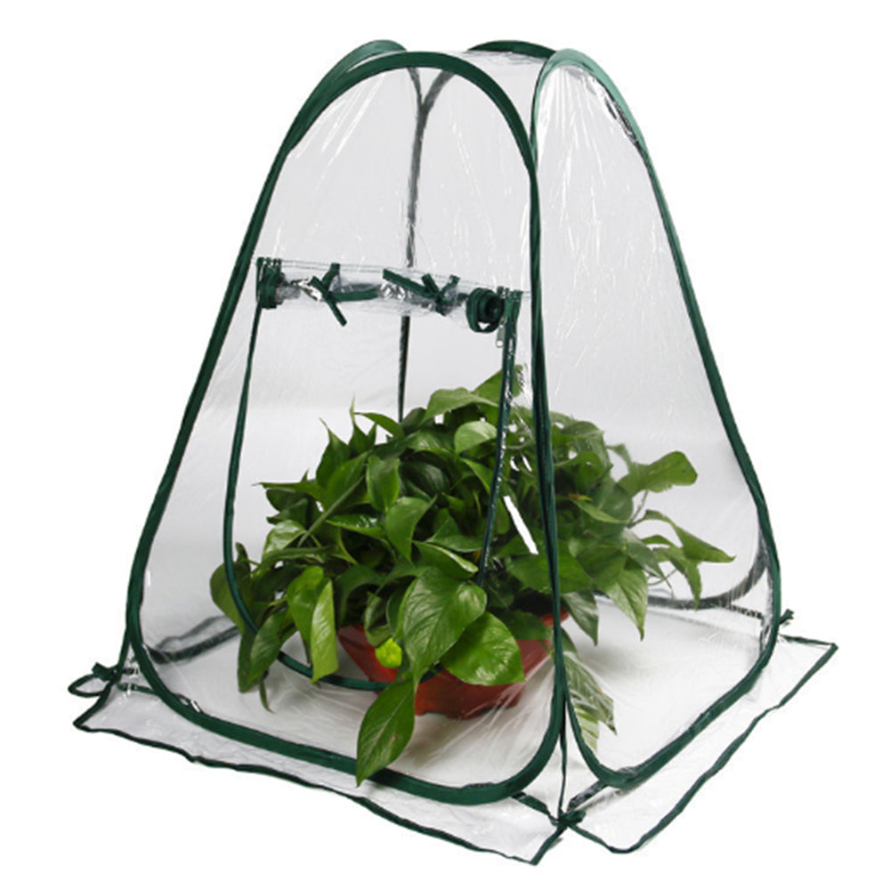 70x70x80cm Pop-up Greenhouse Cover Transparent PVC Mini Small Grow Plant House Tent