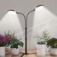 LED Grow Light Dual Head Full Spectrum Adjustable Plant Lamp for Indoor Plants