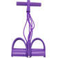 Foot Leg Pedal Resistance Band Puller Rope 6 Tube Pedal Ankle Exercise