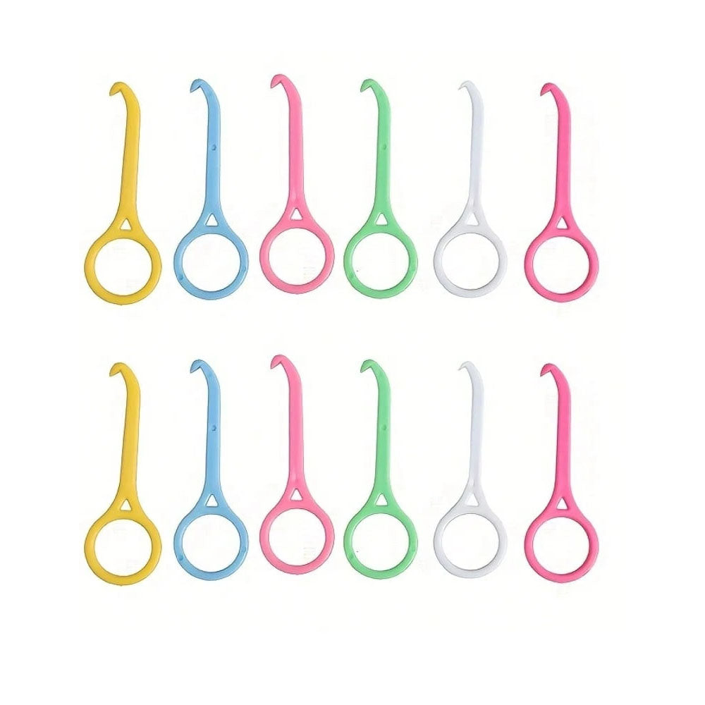 12Pcs Invisible Aligner Removal Tool with Wide Cap and Non-Slip Handle