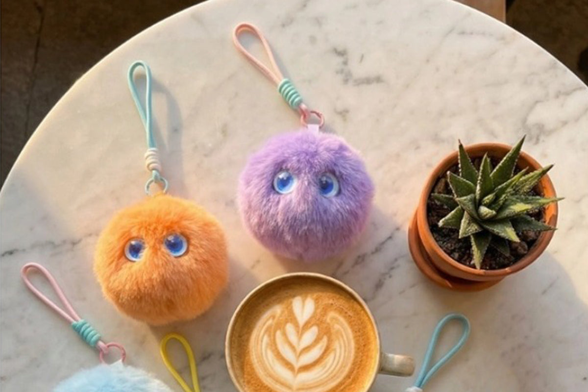AI Interactive Plush Toy Cute AI Companion Plush Bag Charm for Stress Relief and Emotional Support