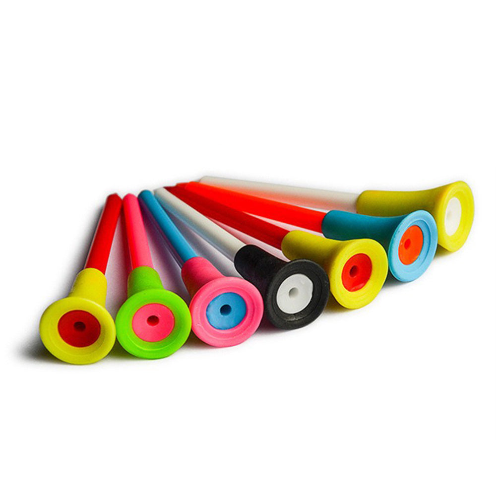 100Pcs 83mm Rubber Golf Tees for Reducing Spin and Improving Accuracy