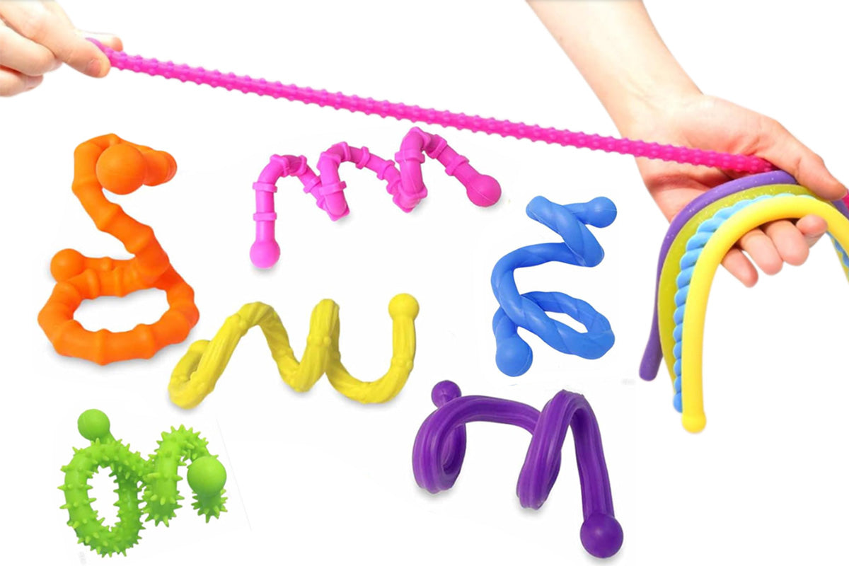 6PCS Sensory Fidget Toys Flexible Fidget Sticks Stress Relief Toys For ADHD