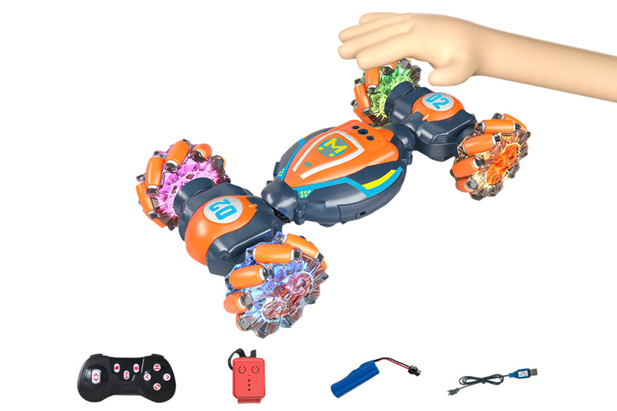 4WD Gesture Sensing RC Car Wireless Remote Off Road Toy With Lights And Music